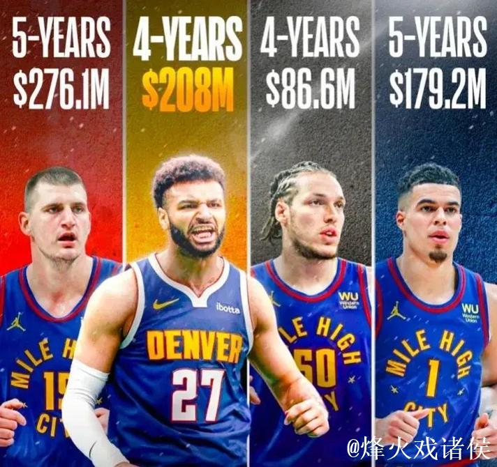 穆雷与掘金签下4年2.08亿顶薪提前续约 穆雷与掘金签下4年2.08亿顶薪提前续约